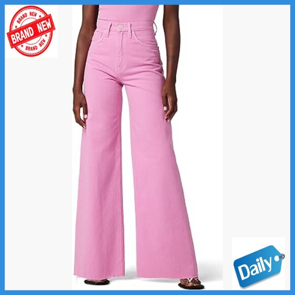 High Rise Wide Leg Jeans Stretch Cotton Casual Loose Fit